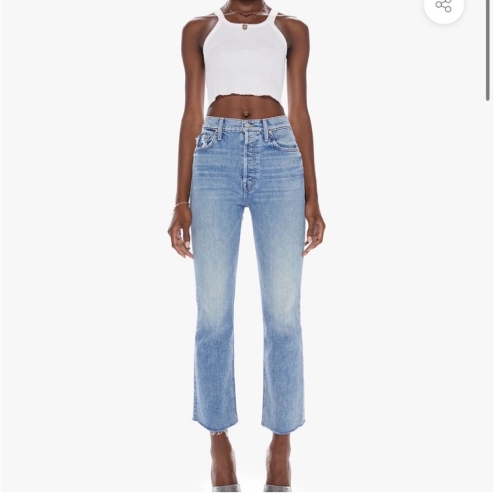 MOTHER Tripper reap what you sow Denim Jeans High Rise Waist Button Fly 29